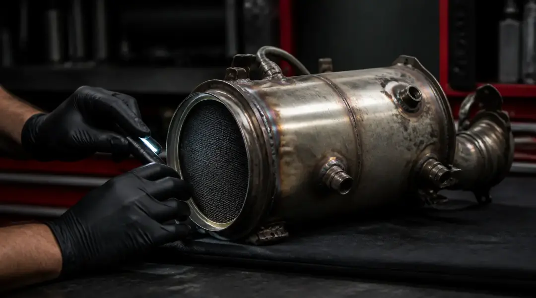 Diesel particulate filter inspection